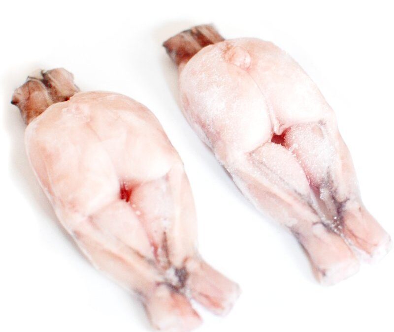 Paire de cuisses de grenouille crues